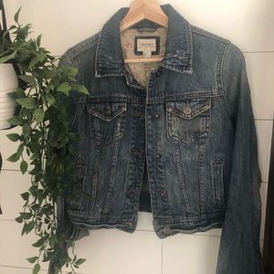 Forever21 Crop Jean Jacket sz small
